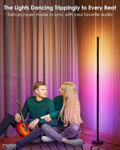RGB Corner Floor Lamp, Modern Standing Lamp