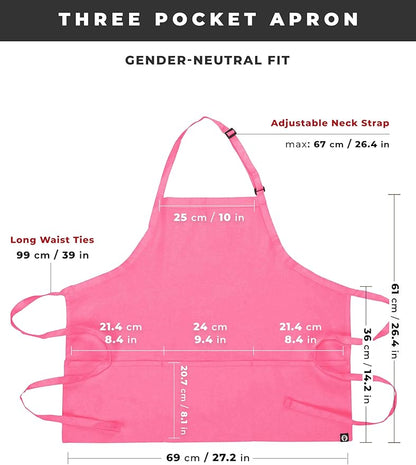 Chef Works Unisex Three Pocket Apron