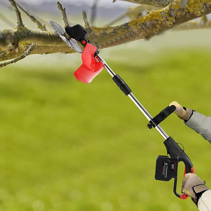 Electric Weed Wacker Eater Cordless, 21V Lightweight No-String Weed Trimmer with 2x3000mAh Batteries 3 in 1 Stringless Grass Trimmer/Edger/Brush Cutter with 3 Types Blade for Garden Yard Lawn