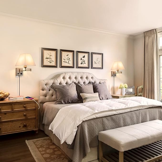 Plug in Wall Light, Swing Arm Wall Sconces