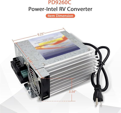 PD9260 RV Power Converter, 12v 60Amp PD9260C,PD9260CV 9200 Series Converter/Charger with Charge Wizard, for RV Camper Caravans