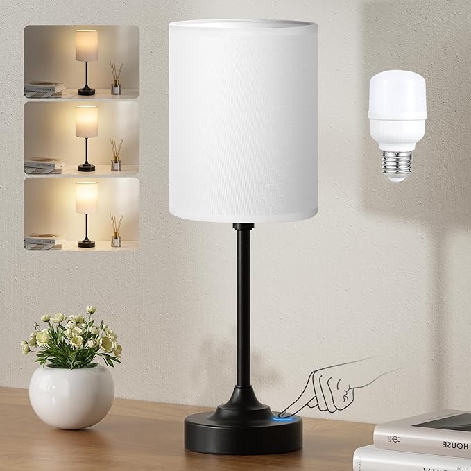 Fenmzee Touch Nightstand Bedroom Lamp