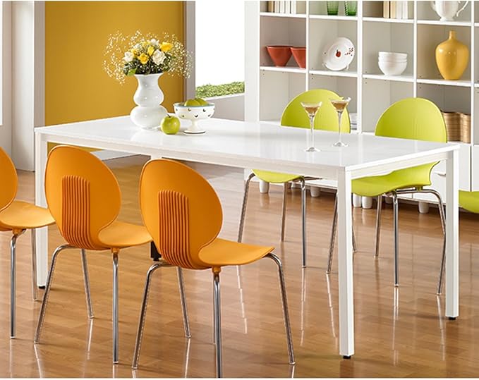 Need Office Computer Desk 54 Inches Modern Simple Heavy Duty Working Study Table,PC Writing Table,Home Office Writing Desk Perfect for Training/Card/Meeting White&White AC3WW(138 * 60)