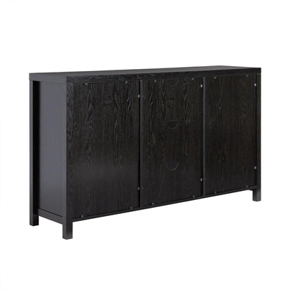 Sasha 2 Door Sideboard Buffet with Arched Rattan Panels