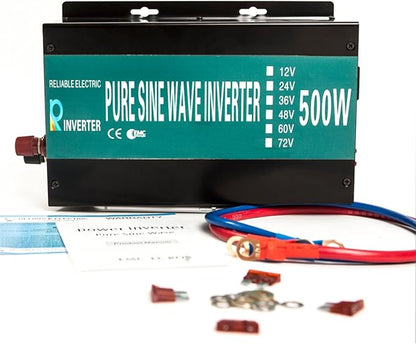 WZRELB 500W 24V 120V Pure Sine Wave Solar Power Inverter With Remote Control Switch