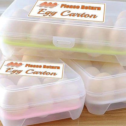 Please Return Egg Carton Tag Stickers 1 x 2.625 Inch - Farm Fresh Chicken Eggs Labels Egg Stickers 500 Pcs
