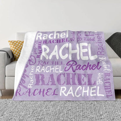 Ships Next Day, Personalized Blankets and Throws Custom Blanket with Name Customized Flannel Blanket for Kids Christmas Blanket Gifts for Teen Girls Boys