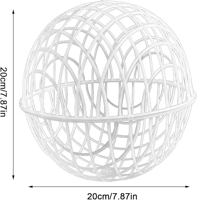 3 Pieces Ball-Shaped Movable Chicken Coop Farm Courtyard Outdoor Rolling Pigeon Bunny Duck Hutch Safety Balls Cage Preventing Dog Bites Trampled by Horse