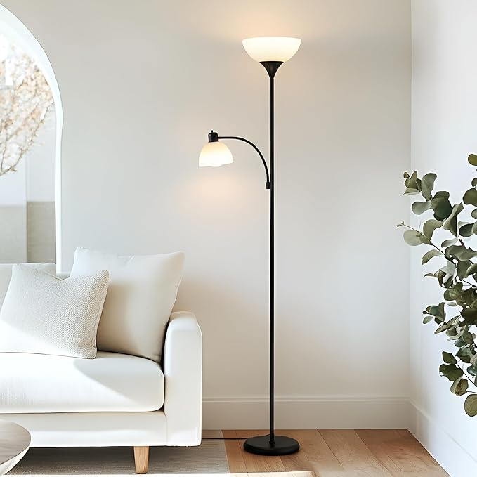 Brightech Sky Dome Plus LED Floor lamp, Torchiere Super Bright Floor Lamp