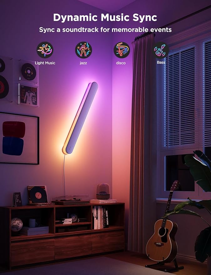 Govee Wall Sconce, Smart RGBIC Wall Lights, Works