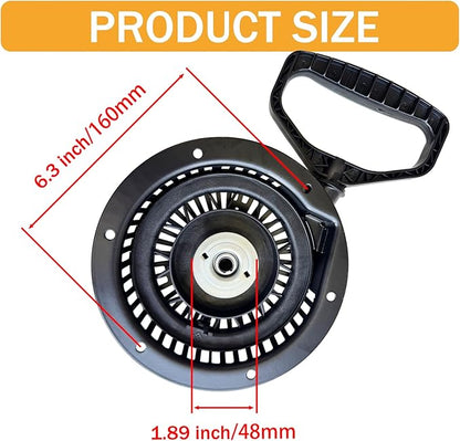 PlumPine 20001054 Pull Start Assembly for Ariens 208cc 223cc 254cc Engine Compact Classic SNO-Tek Deluxe Snow Blower for LCT StormForce Engines Recoil Starter Replacement 06002