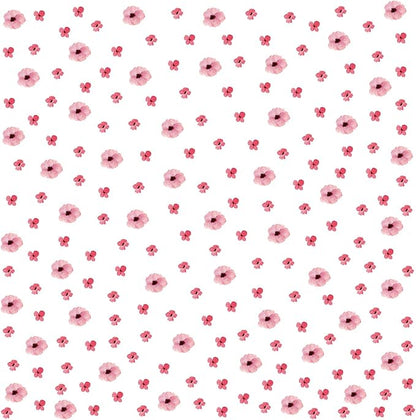 208Pcs Boho Flower Wall Stickers, Peel and Stick Pink Floral Wall Decals, Removable Neutral Watercolor Wildflower Blossom Window Clings for Girls Bedroom Living Room Offices Home Decoration