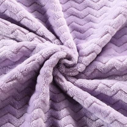 CREVENT 30''X40'' Soft Cozy Warm Baby Blankets for Boys Girls Solid Color - All Season Use - Newborn Essentials (Wave Lanveder)