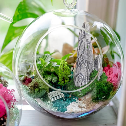 NOLITOY Simulated Rockery Ornaments Set of 8 - Realistic Miniature Garden Decor for Bonsai Home and Office Decoration Perfect for Micro Landscapes