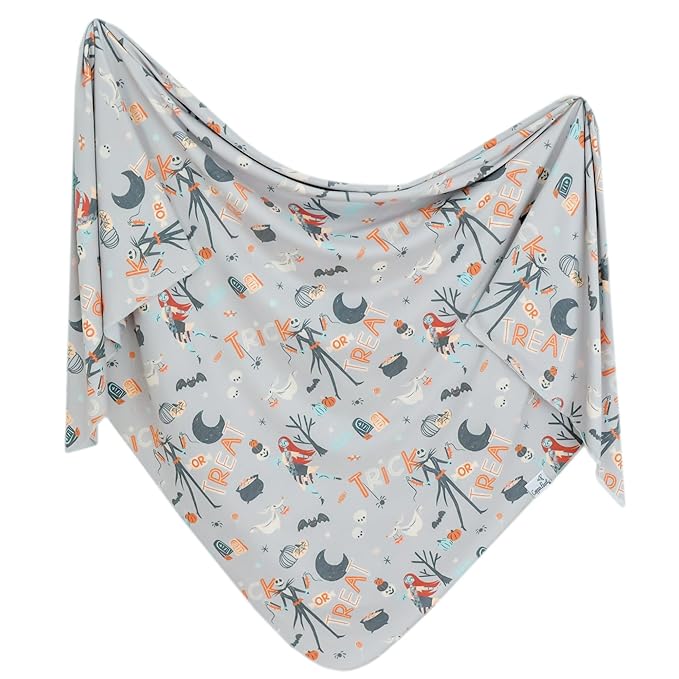 Copper Pearl Large Premium Knit Baby Swaddle Receiving Blanket 'Nightmare Before Christmas'