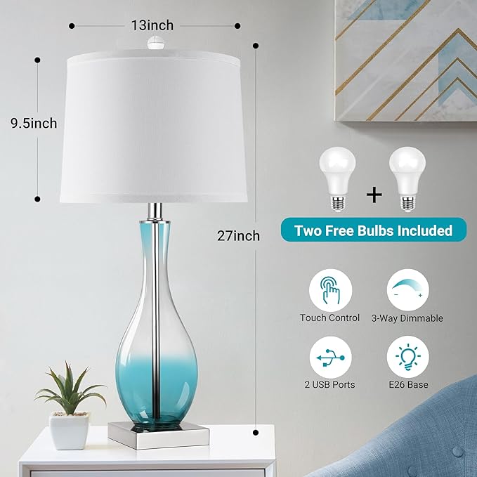 WIHTU Table Lamps Set of 2
