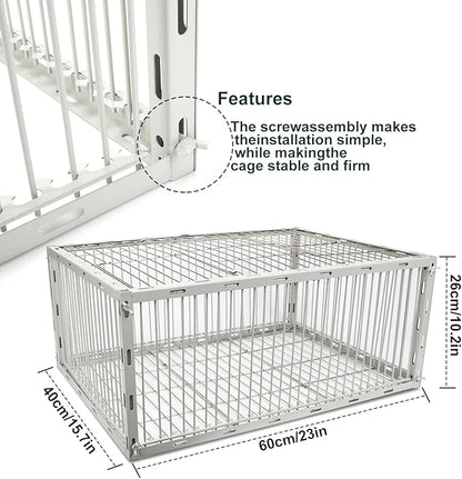 Pigeon Trap Cage with Escape-Proof Design – Auto Bird Trap Cage for Pigeons and Small Birds | Multi-Catch Pigeons Birds Traps for Sale with Well Anti-Rust Baking Paint-M Size