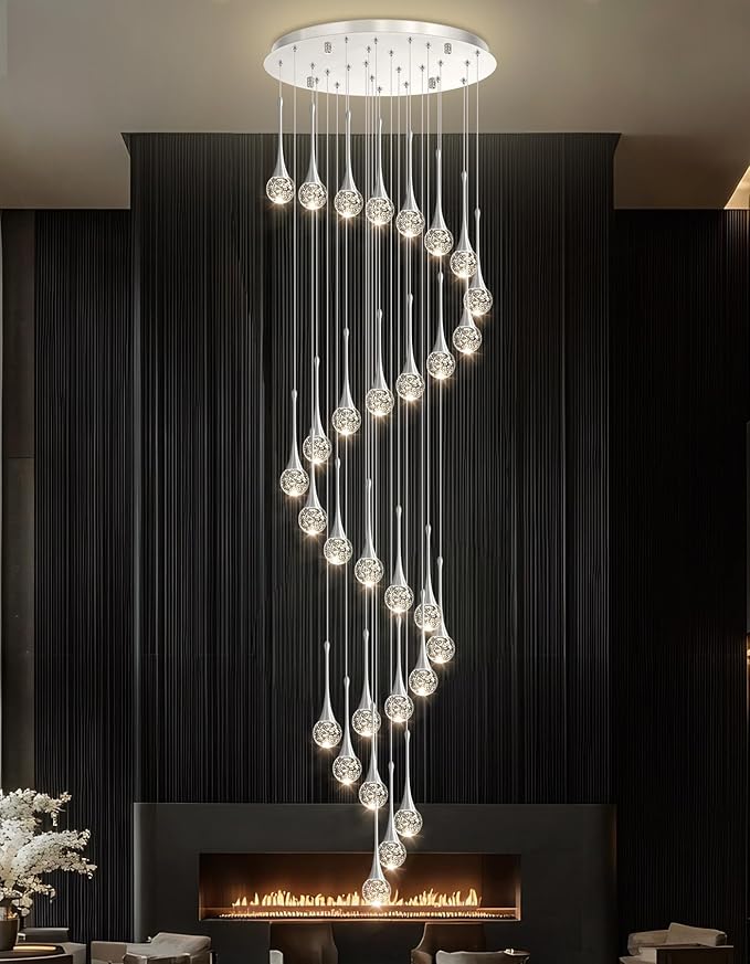 30 Light Modern Glam Crystal Chandelier