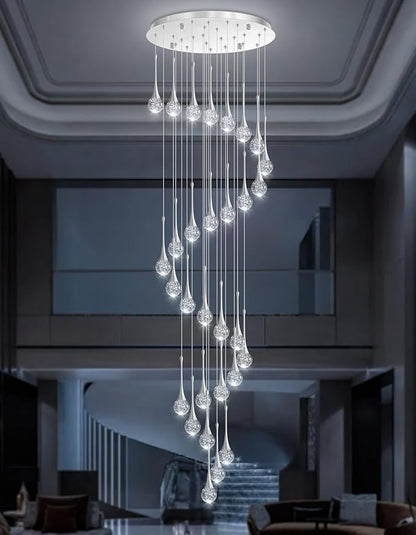 30 Light Modern Glam Crystal Chandelier