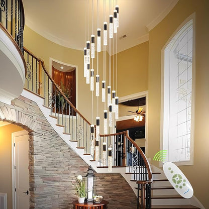High Ceiling Chandelier Modern Crystal Chandelier