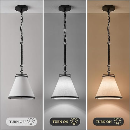 3-Pack Black Pendant Lights Kitchen Island Ceiling Pendant Light