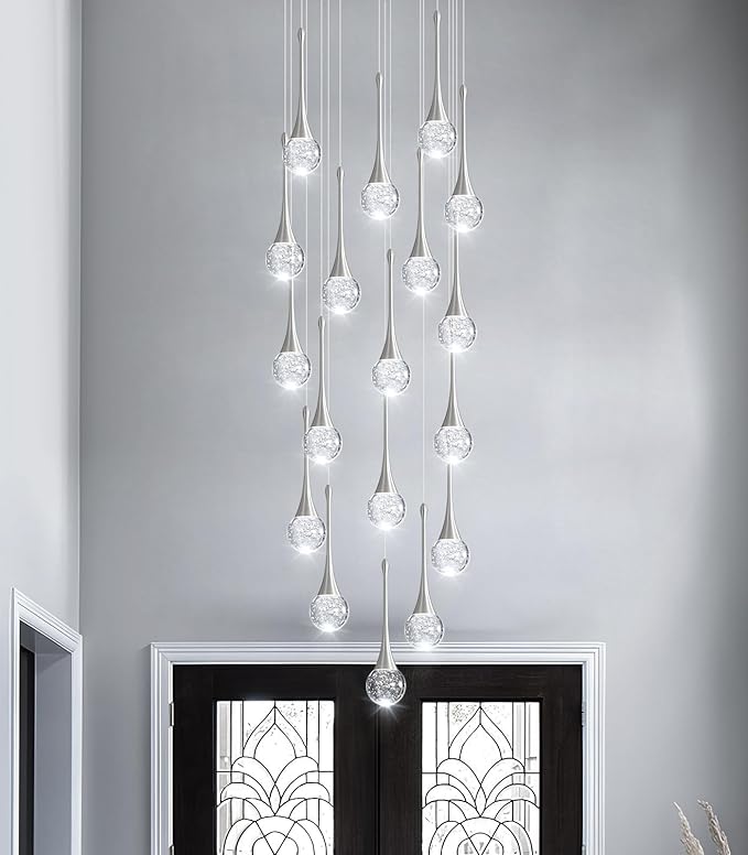 18 Light Modern Glam Crystal Chandelier
