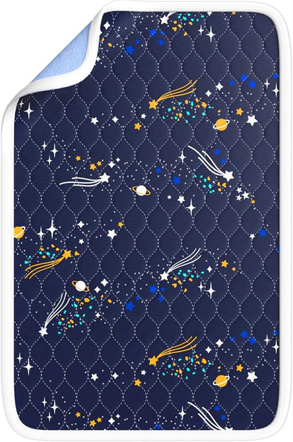 Bed Wetting Pads for Kids & Toddlers, 5 Layer Waterproof Washable Pee Pads, Potty Training Mattress Protector, Absorbent Chuck Pads Non Slip for Kids, Hospitals, Pets, Senior - 40" X 60" Blue, 1 Pack