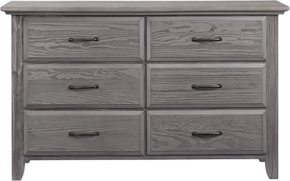 Soho Baby Chandler Premium 6-Drawer Dresser, Graphite Gray, GreenGuard Gold Certified