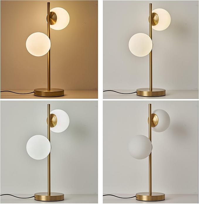 Mid-Century Modern Globe Table Lamp