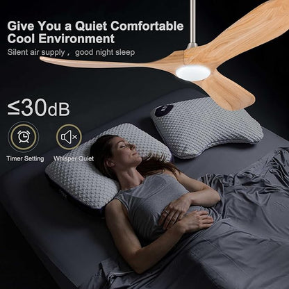 52 Inch Solid Wood Ceiling Fans