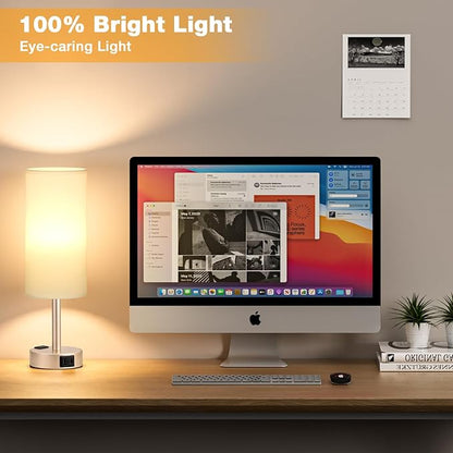 Touch Bedside Table Lamps Set