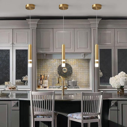 Modern Pendant Light Kitchen Fixture Dimmable LED Gold Mini Pendant Lighting fo