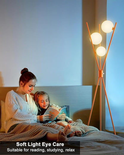 Lightdot Globe Standing Lamps Stepless Dimmable Tripod Floor Lamp