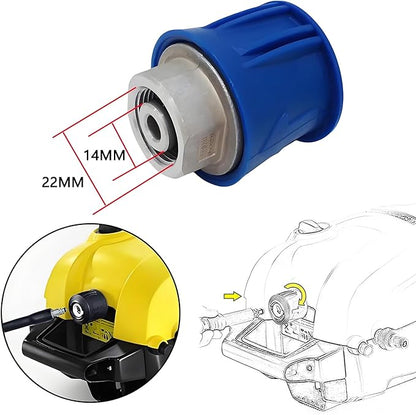 5800PSI/400Bar Ultra Flexible Pressure Washer Hose for Bosch Home Cleaning, 5M-30M High Pressure Extension Tube with Quick-Connect Adapter,(Red/Blue/Yellow/Green/Grey/Orange/Light Blue)(Red,95FT)