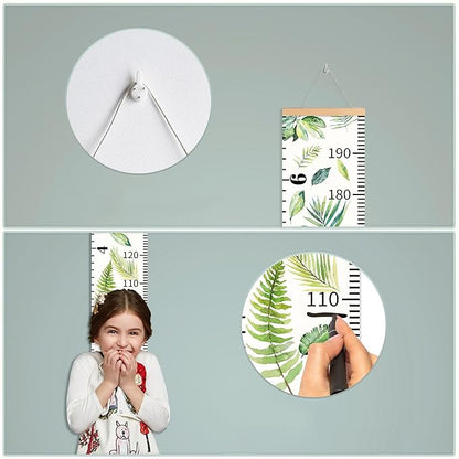 Kids Height Wall Chart Growth Chart Custom Name Child Measurement Ruler Height Tracker for Toddler, Cute Baby Shower Gift Ideas Personalized Christmas Gift Home Decor for Room Classroom Nursey Room