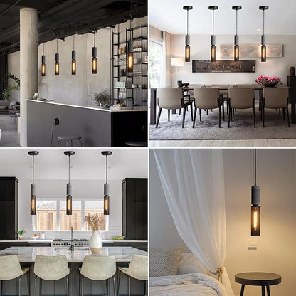 Concrete Linear Pendant Light