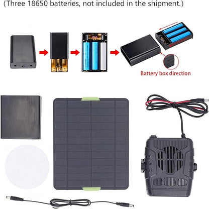 Portable Solar Heater Compact Size Ideal for Pet Dog Houses Greenhouses and Chicken Coops Outdoor Use Vehicle Heater