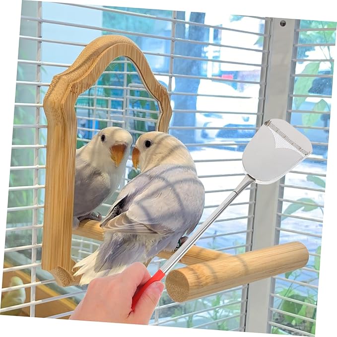 2pcs Bird Cage Cleaning Brush Set Droppings Shovel Efficient Cleaning Tools for Bird and Small Animal Cages Versatile Supplies for Healthier Habitats