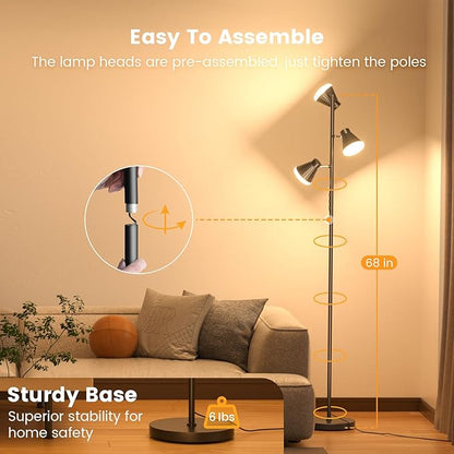 RGB Floor Lamp, 36W LED Dimmable Standing Lamp