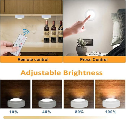 Puck Lights with Remote Control, 16 Color Changeable Wireless LED Light