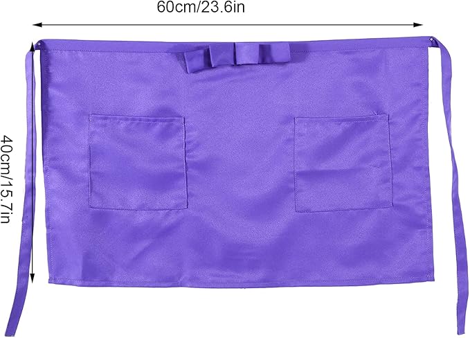 ZJchao Apron, Half Length Kitchen Aprons Aprons With Pockets for Kitchen or Serving