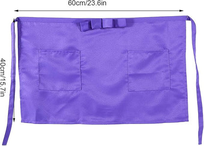 ZJchao Apron, Half Length Kitchen Aprons Aprons With Pockets for Kitchen or Serving