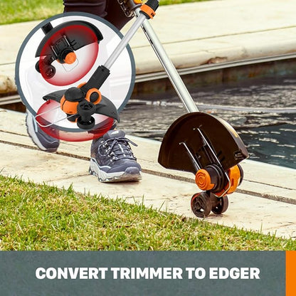 WORX Cordless String Trimmer 20V 2 in 1 Trimmer and Edger WG162 (Battery & Charger Included)