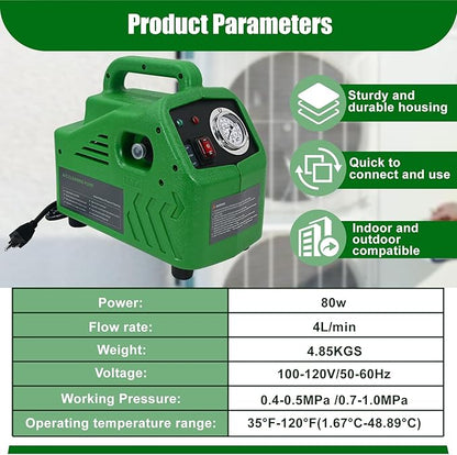 ZPB140 Port A Blaster HVAC Coil Cleaning, Portable Pressure Washer, Coil Jet Cleaner for ac Unit 120V 80W Suitable for Indoor and Outdoor Flow Rate 4L/min Can only be Used with Water, not for air
