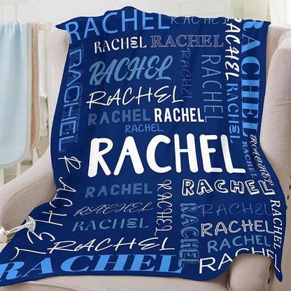 Ship Next Day, Custom Name Blanket, Personalized Baby Blanket for Girls, Baby Blankets with Name Ultra-Soft Cozy Fleece Blankets Gifts for Boys & Girls Kids Teen Girl New Mom