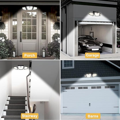 Motion Sensor Lights Indoor/Outdoor 2 Pack 2100LM, 6500K Wireless IP65