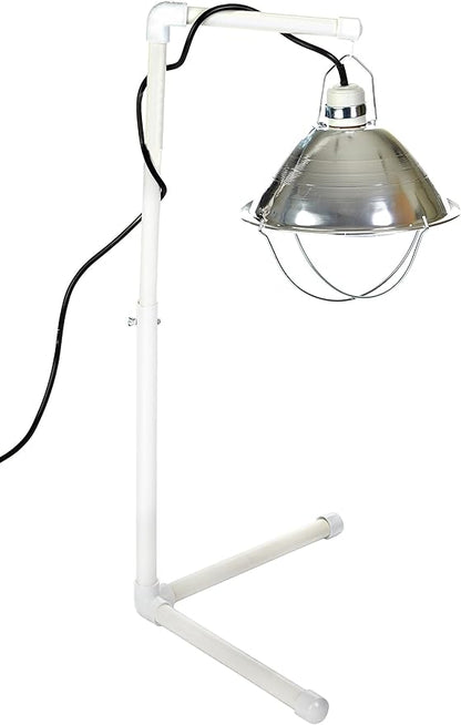 Deluxe Chick BROODER KIT Poly Corral Pen & Bulb & LAMP & Stand for Baby Chickens