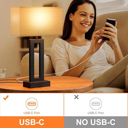Seealle Bedroom Lamps for Night Stands