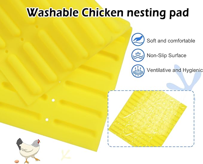Chicken Nesting Box, 100% Waterproof Hens Nesting Box for Laying Eggs for Hens, Ducks and Poultry, Large Signle Compartment Chicken Nesting Boxs Indoor & Outdoor (Blue)