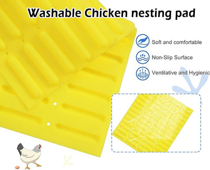 Chicken Nesting Box, 100% Waterproof Hens Nesting Box for Laying Eggs for Hens, Ducks and Poultry, Large Signle Compartment Chicken Nesting Boxs Indoor & Outdoor (Blue)